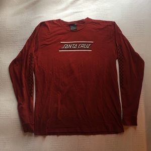 Red Santa Cruz long sleeve